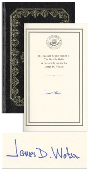 James Watson Signed Deluxe Edition of The Double Helix